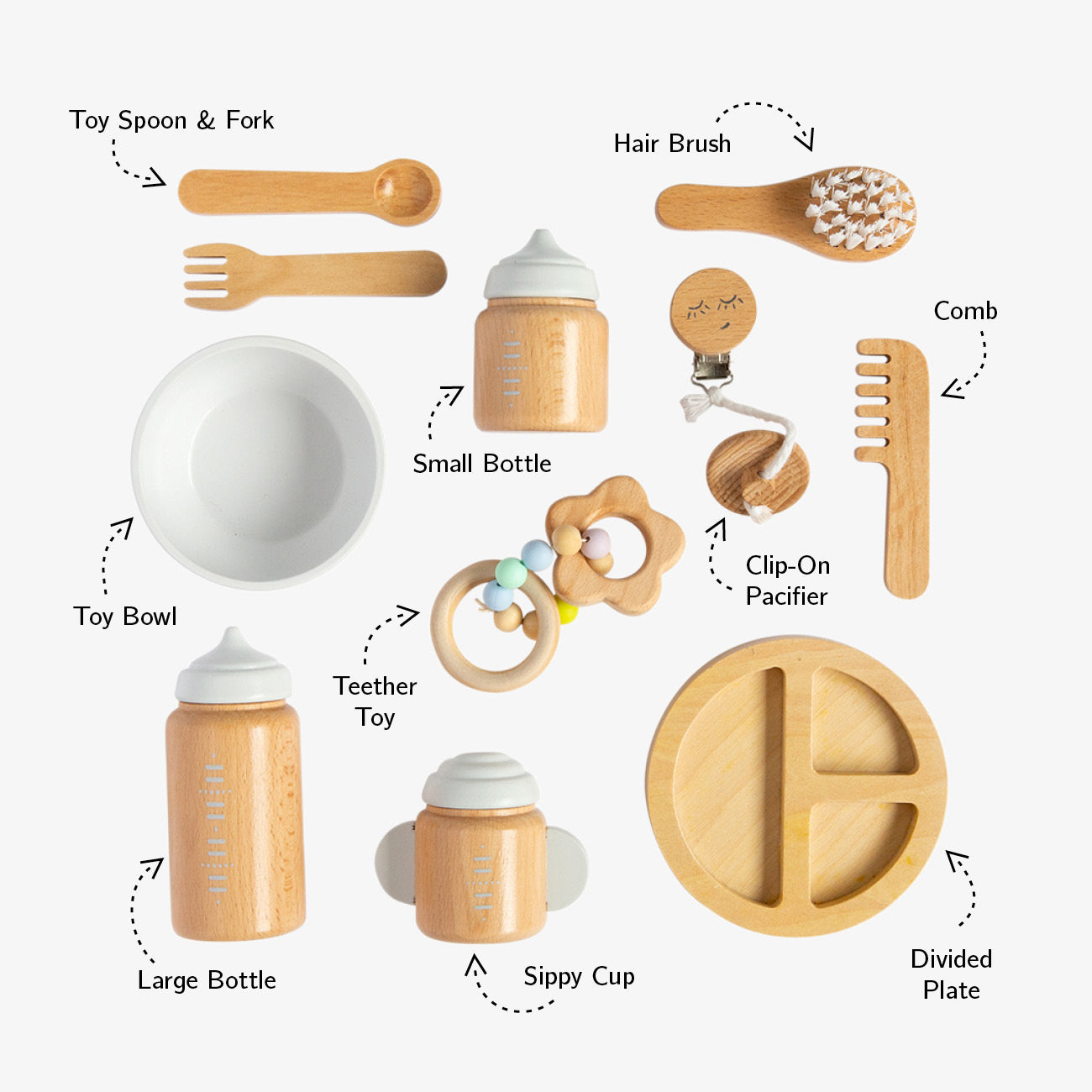 WOODEN TOY - DOLL ACCESSORIES KIT