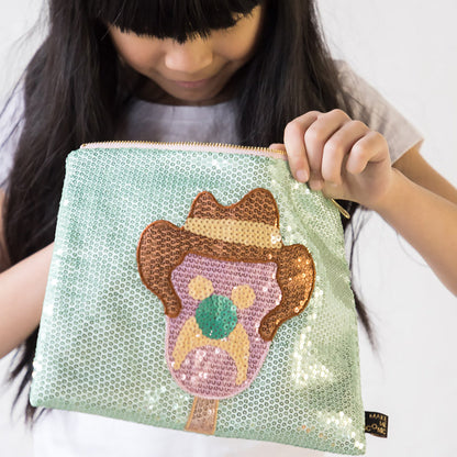 SEQUIN PENCIL CASE - BUBBLE O BILL