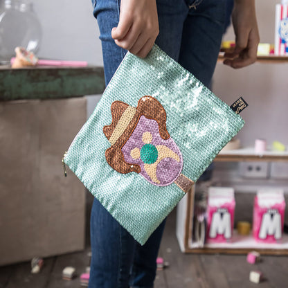 SEQUIN PENCIL CASE - BUBBLE O BILL