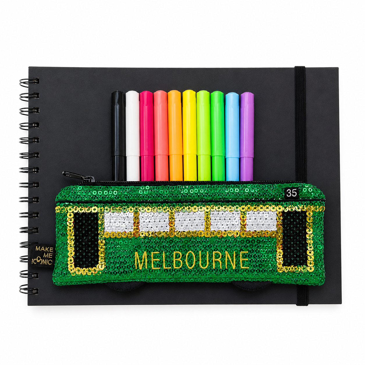 SEQUIN POCKET PURSE - MELBOURNE TRAM