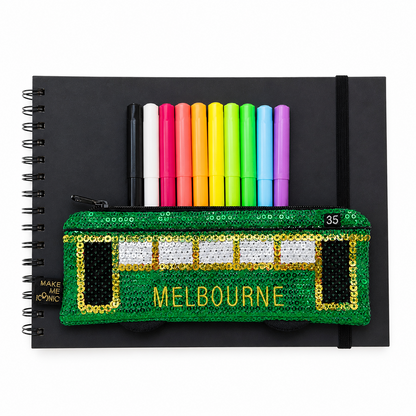 SEQUIN POCKET PURSE - MELBOURNE TRAM