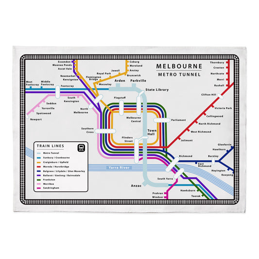 TEA TOWEL - MELBOURNE METRO TUNNEL