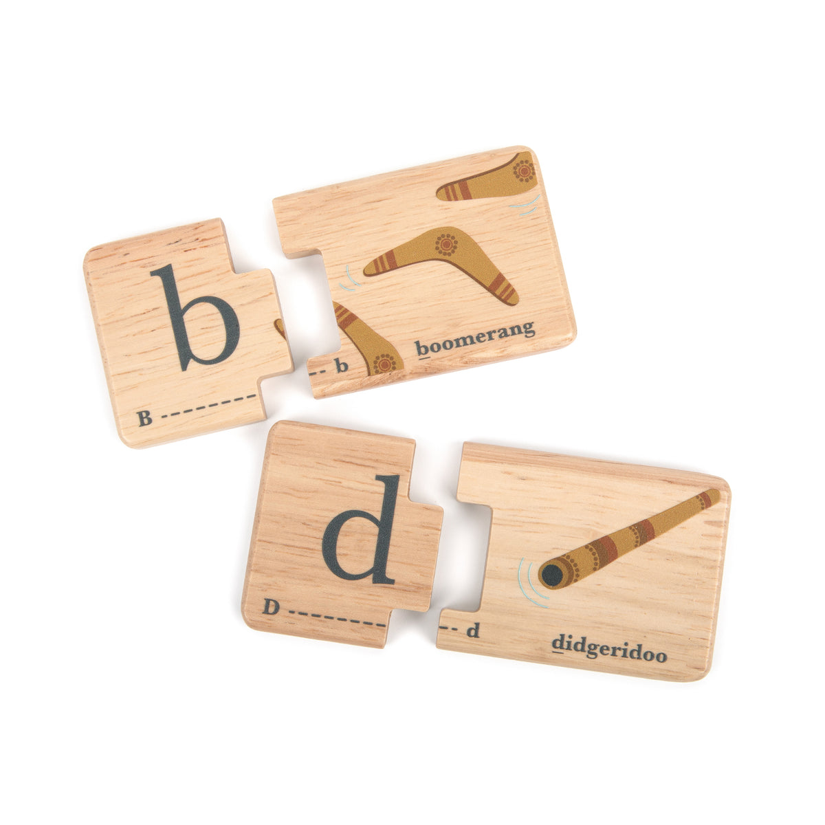 WOODEN TOY - AUSTRALIAN ALPHABET JIGSAW PUZZLE