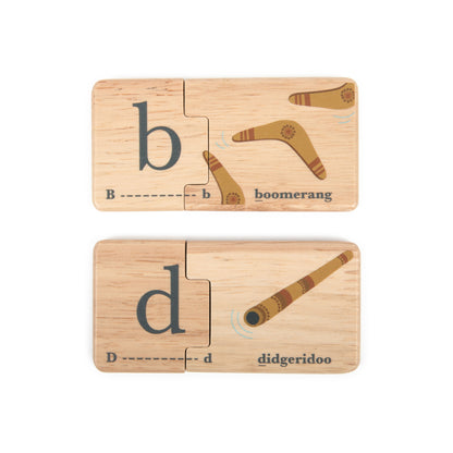 WOODEN TOY - AUSTRALIAN ALPHABET JIGSAW PUZZLE