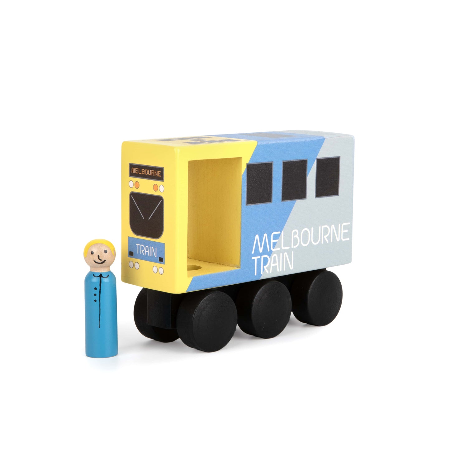 WOODEN TOY - MID SIZED MELBOURNE TRAIN