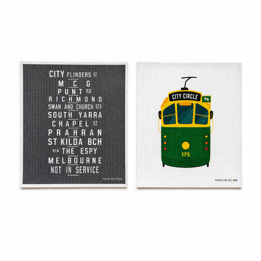 DISH CLOTH SPONGE - MELBOURNE TRAM
