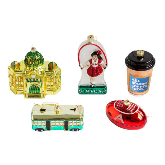 CHRISTMAS GLASS ORNAMENTS - MELBOURNE