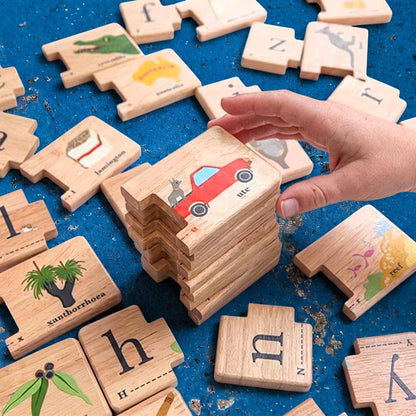 WOODEN TOY - AUSTRALIAN ALPHABET JIGSAW PUZZLE