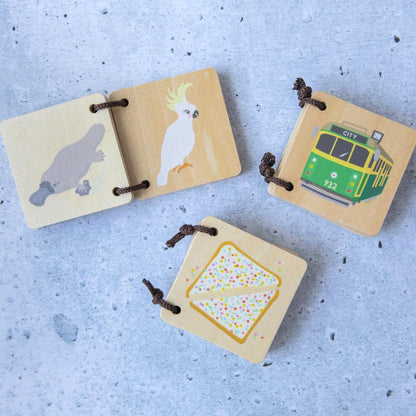 WOODEN TOY -  LOOSE CHANGE AUSTRALIAN MINI BOOK