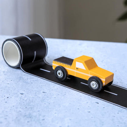 WOODEN TOY -  LOOSE CHANGE MINI UTE & ROAD TAPE