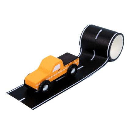 WOODEN TOY -  LOOSE CHANGE MINI UTE & ROAD TAPE