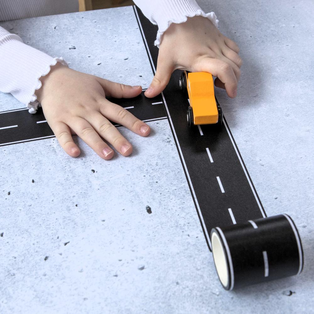 WOODEN TOY -  LOOSE CHANGE MINI UTE & ROAD TAPE