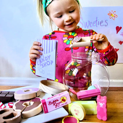 WOODEN TOY - CANDY JAR