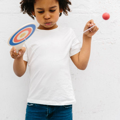 WOODEN TOY - LOOSE CHANGE PADDLE BALL