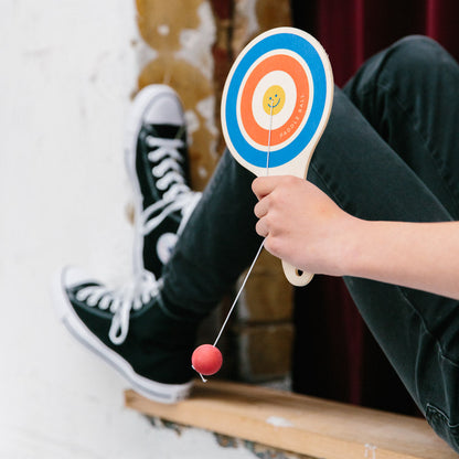 WOODEN TOY - LOOSE CHANGE PADDLE BALL