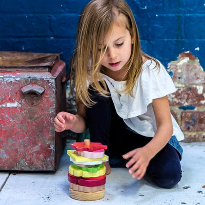 WOODEN TOY - AUSTRALIAN STACKING BURGER