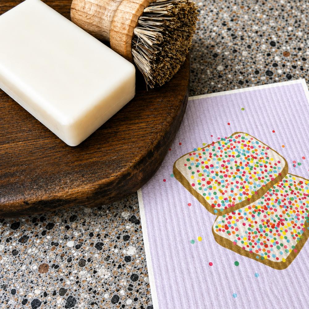 DISH CLOTH SPONGE - FAIRY BREAD