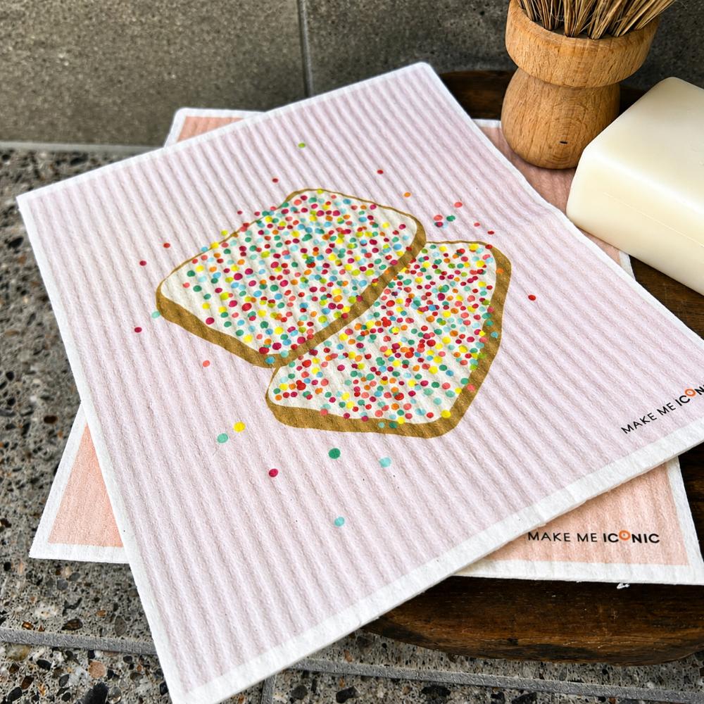 DISH CLOTH SPONGE - FAIRY BREAD