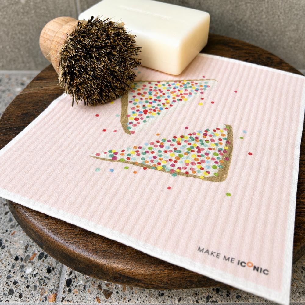 DISH CLOTH SPONGE - FAIRY BREAD