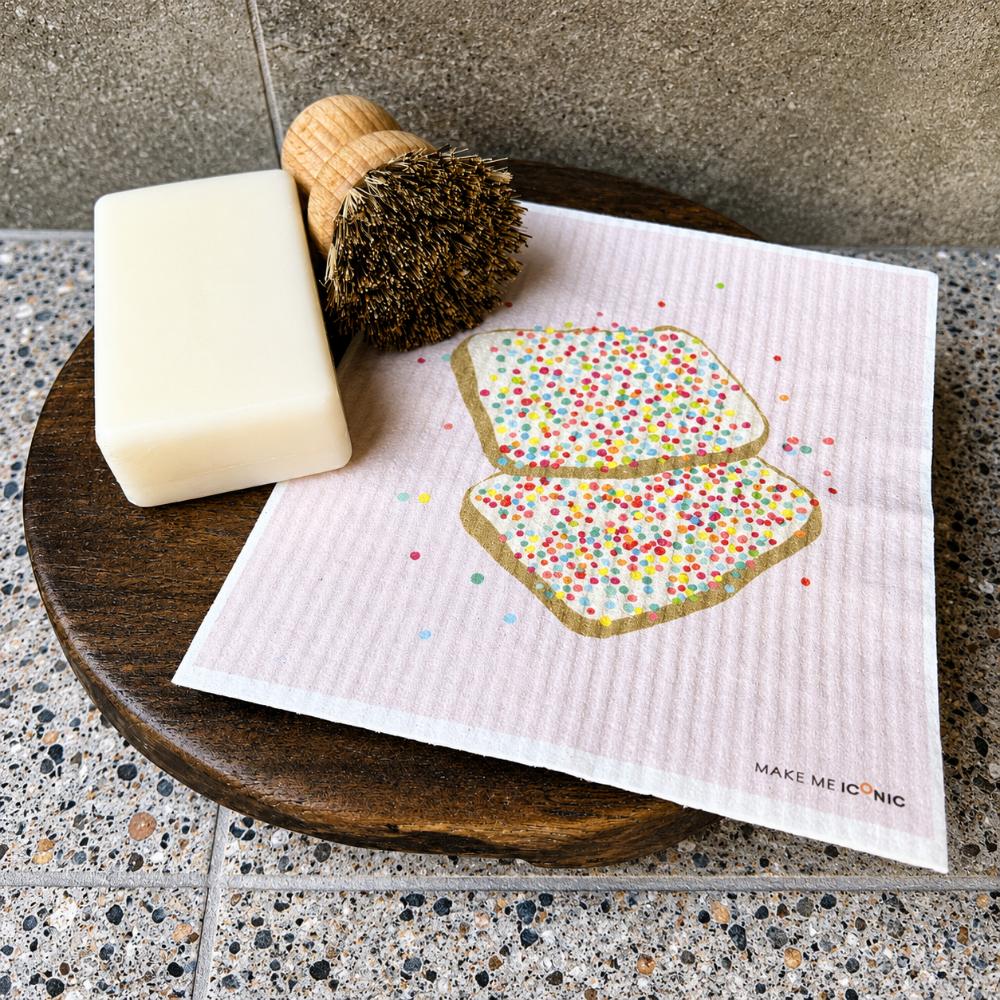 DISH CLOTH SPONGE - FAIRY BREAD