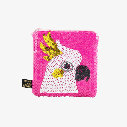 SEQUIN POCKET PURSE - COCKATOO