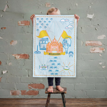 TEA TOWEL - MELBOURNE COAT OF ARMS