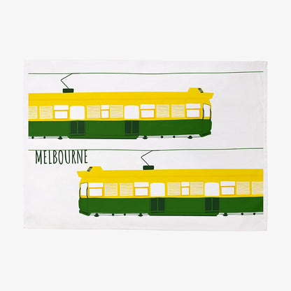 TEA TOWEL LINEN - TRAM