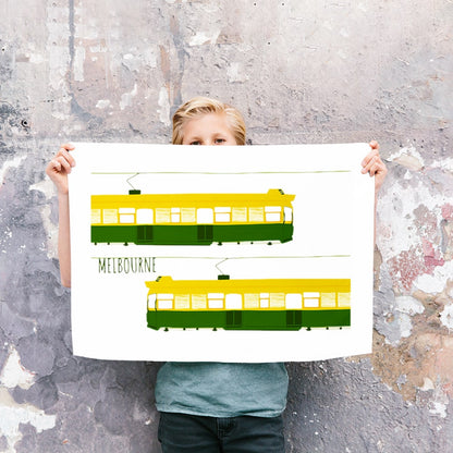 TEA TOWEL LINEN - TRAM