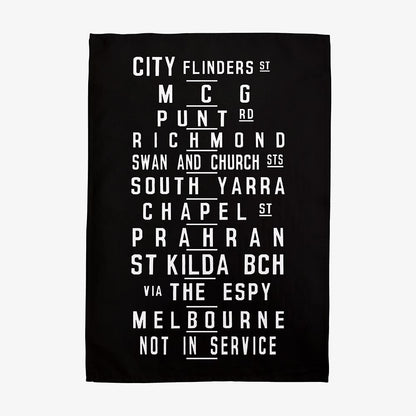 TEA TOWEL - MELBOURNE TRAM BANNER