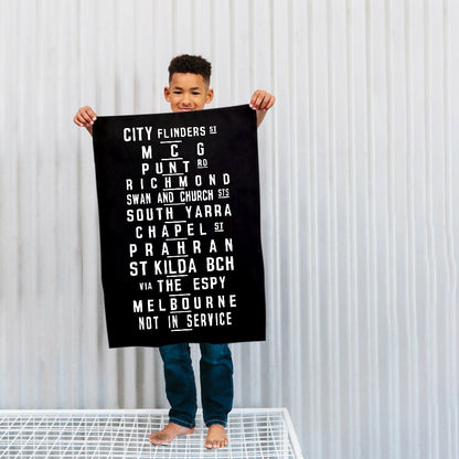 TEA TOWEL - MELBOURNE TRAM BANNER