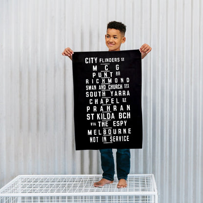 TEA TOWEL - MELBOURNE TRAM BANNER