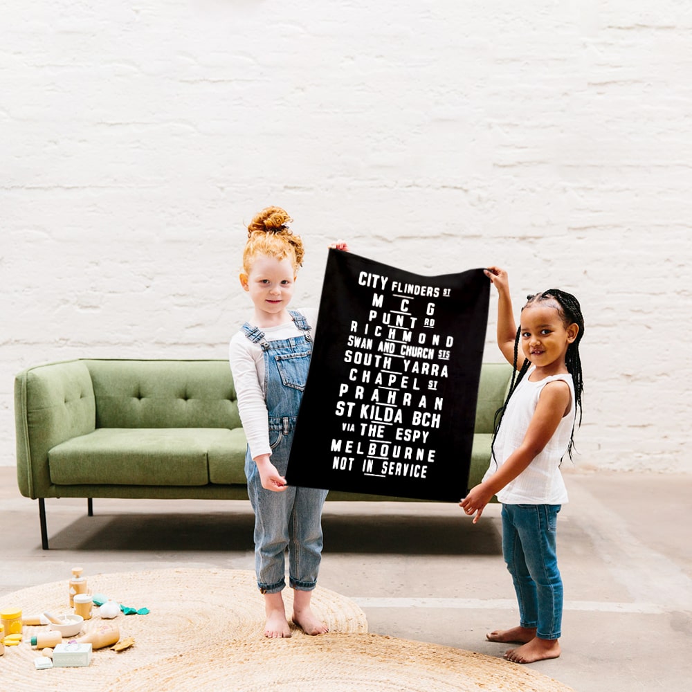 TEA TOWEL - MELBOURNE TRAM BANNER