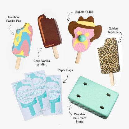 WOODEN TOY - AUSTRALIAN ICE CREAMS MELT