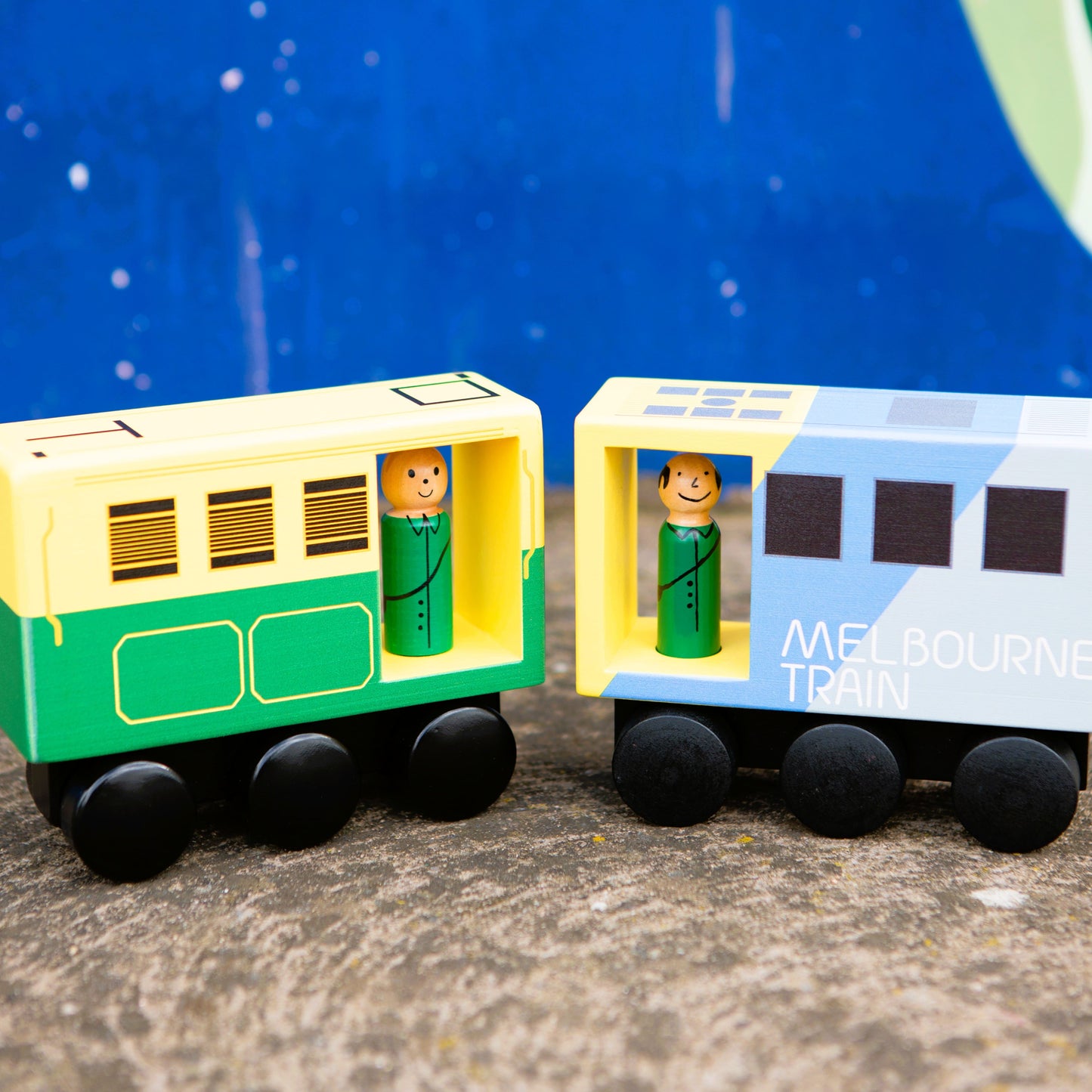 WOODEN TOY - MID SIZED MELBOURNE TRAIN