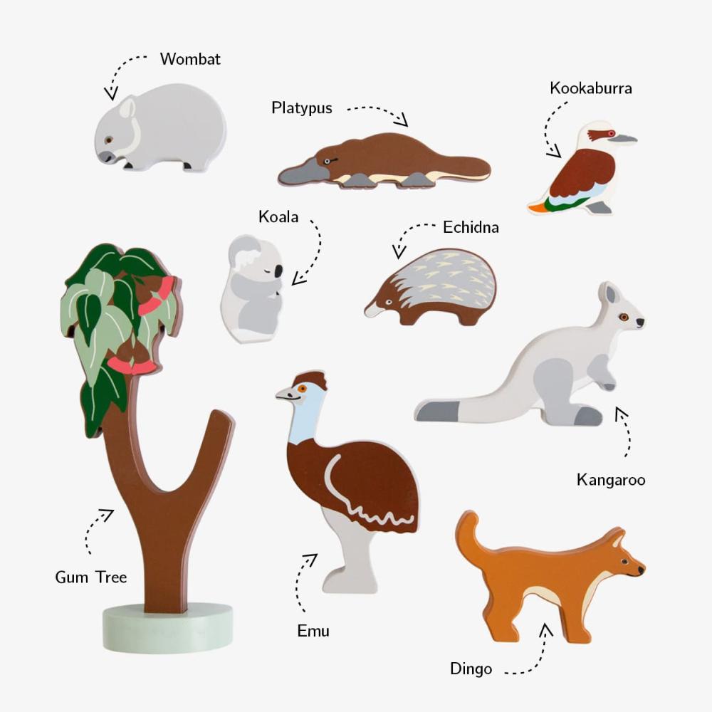 WOODEN TOY -  AUSSIE ANIMALS