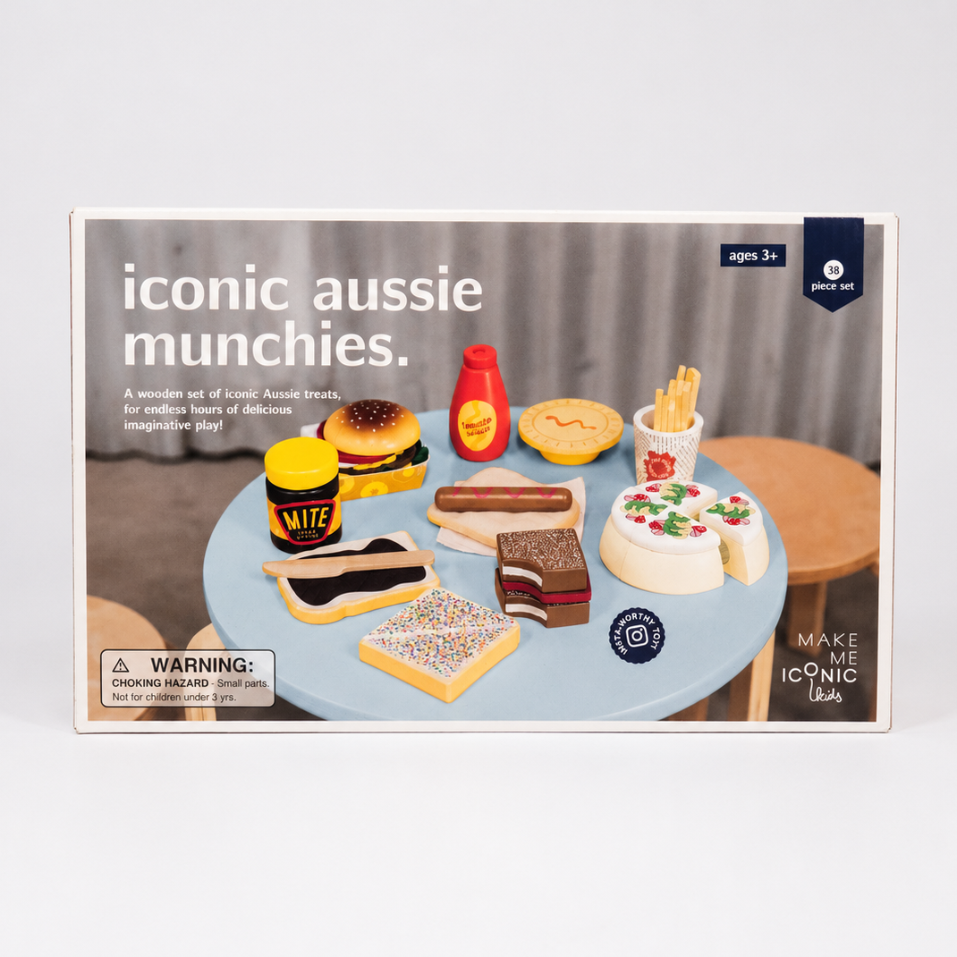 WOODEN TOY - AUSTRALIAN FOOD SET