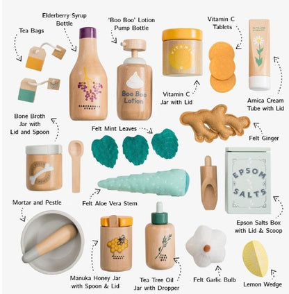 WOODEN TOY - NATURAL HEALER KIT