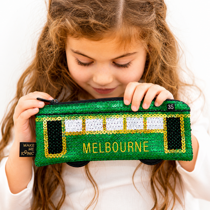 SEQUIN POCKET PURSE - MELBOURNE TRAM